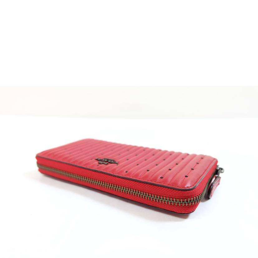COACH コーチ/ リベットレザーアコーディオンジップウォレット/76273/E19**/コーチ/SAランク/71【中古】 COACH（コーチ） コーチ/ リベットレザーアコーディオンジップ