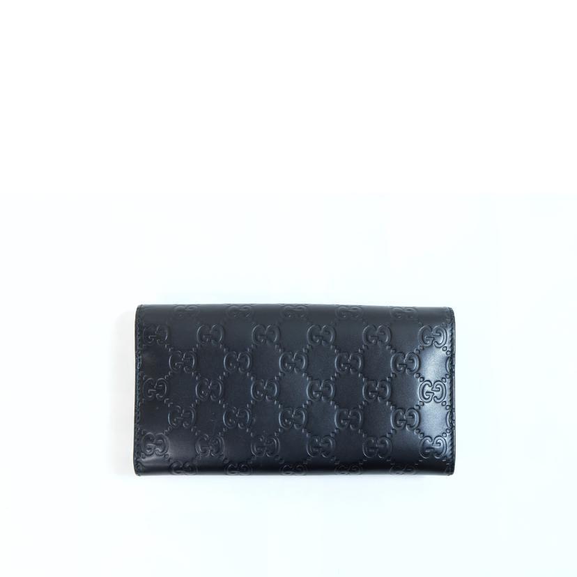 GUCCI 長財布　インターロッキング　長財布　レザー　ブラック　369663 br>GUCCI グッチ/インターロッキングGシマレザー長財布/369663/525