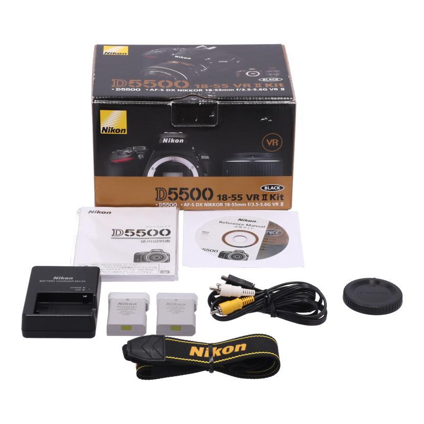 Nikon ニコン/デジタル一眼/D5500 18-55 VR II レンズキット/2100314/Bランク/71【中古】 Nikon ニコン/デジタル一眼/D5500 18-55 VR II レンズキット/2100314/B