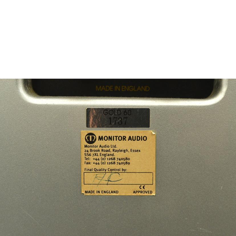 monitor audio モニターオーディオ/スピーカー/GOLD60/1737/Bランク/75【中古】 MONITOR AUDIO monitor audio モニターオーディオ/スピーカー