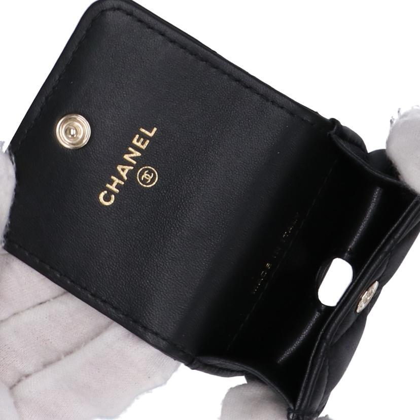 H*A様 シャネル　ミニミニマトラッセ 首下げ　ポーチ　ブラック　ネックレス CHANEL（シャネル） シャネル/ミニマトラッセ襟ポーチ/JHO