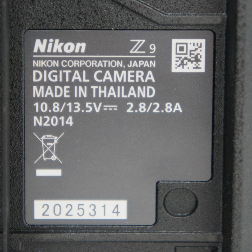 Nikon ニコン/ミラーレス一眼/Z9 BODY/2025314/デジタル一眼/S