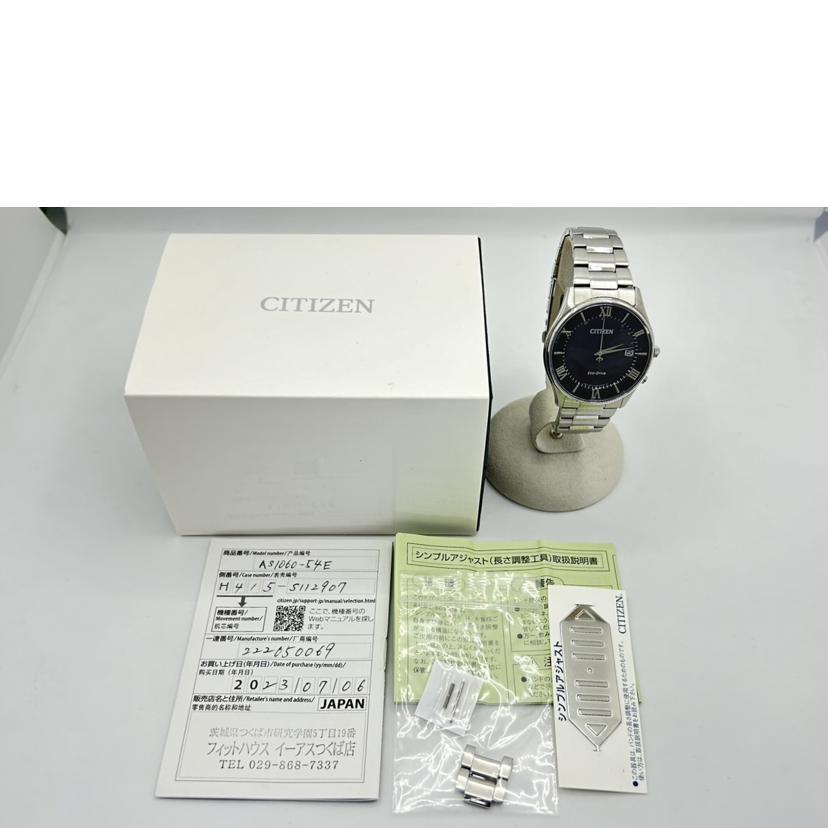 CITIZEN シチズン/エコドライブ/電波ソーラー/AS1060-54E/222******/ABランク/75【中古】 CITIZEN（シチズン） シチズン/エコドライブ/電波ソーラー/AS1060-54E