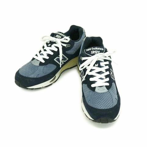 NB ニューバランス/991/ネイビー/グレー/M991NVB/ABランク/75【中古】 New Balance（ニューバランス） NB ニューバランス/991/ネイビー