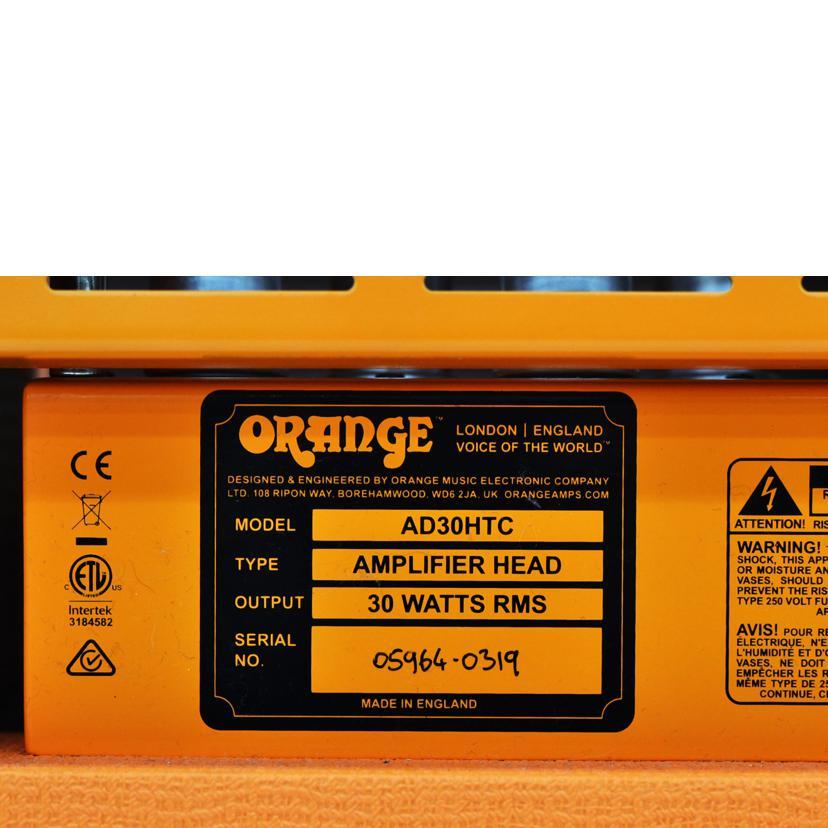 Orange オレンジ/ギターアンプヘッド/AD30/ABランク/75【中古