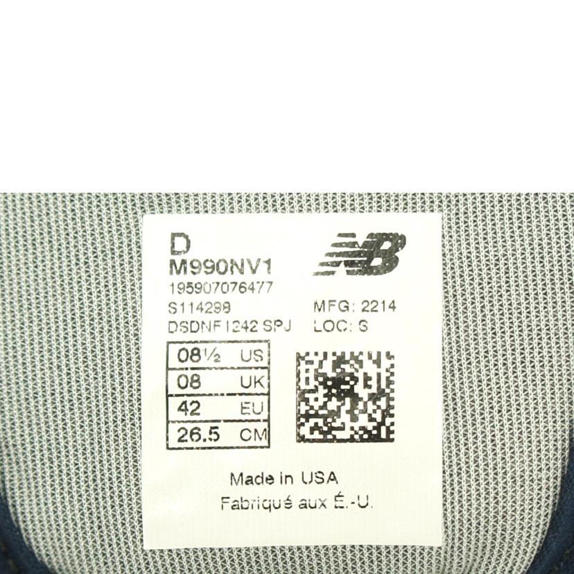 New Balance（ニューバランス） ニューバランス/990V1/ネイビー