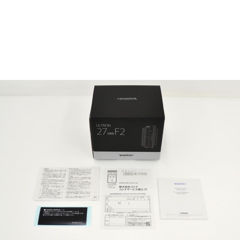 Voigtlander/デジタル対応レンズ/ULTRON 27mmF2/07461317/Aランク/75【中古】 Voigtlander Voigtlander/デジタル対応レンズ/ULTRON 27mmF2/07461317
