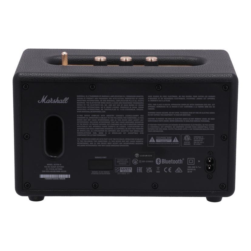 Marshall（マーシャル） マーシャル/ワイヤレススピーカー/Acton III