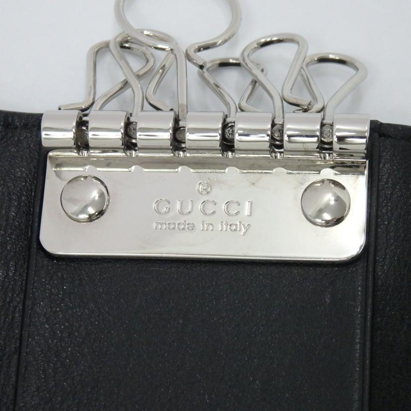 GUCCI（グッチ） グッチ/マイクロシマレザー6連キーケース/150402/041