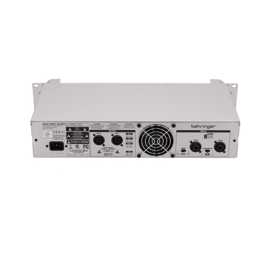 Behringer NU3000 iNUKE Power Amplifier (3000 Watts Behringer NU3000 iNUKE Power Amplifier (3000 Watts
