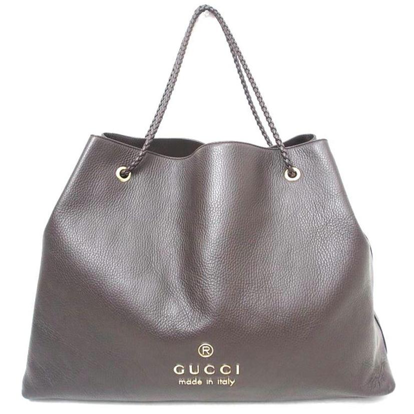 GUCCI グッチ/レザー/ラージトート/ブラウン/419690/002***/グッチ/AB  