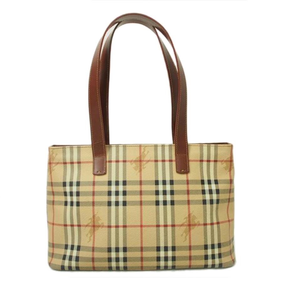BURBERRY ヘイマーケットチェック　トートバッグPVC レザー BURBERRY（バーバリー） バーバリー/ヘイマーケットチェック/PVCトート
