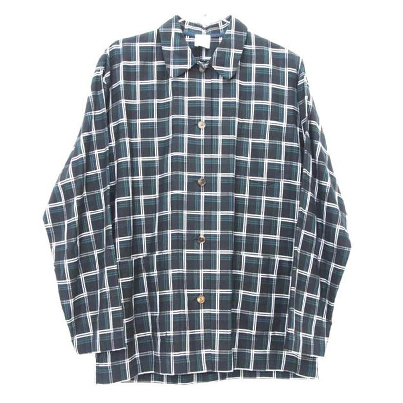 6 ROKU ロク/チェック柄ジャケット緑/36/レディースアウター/Aランク