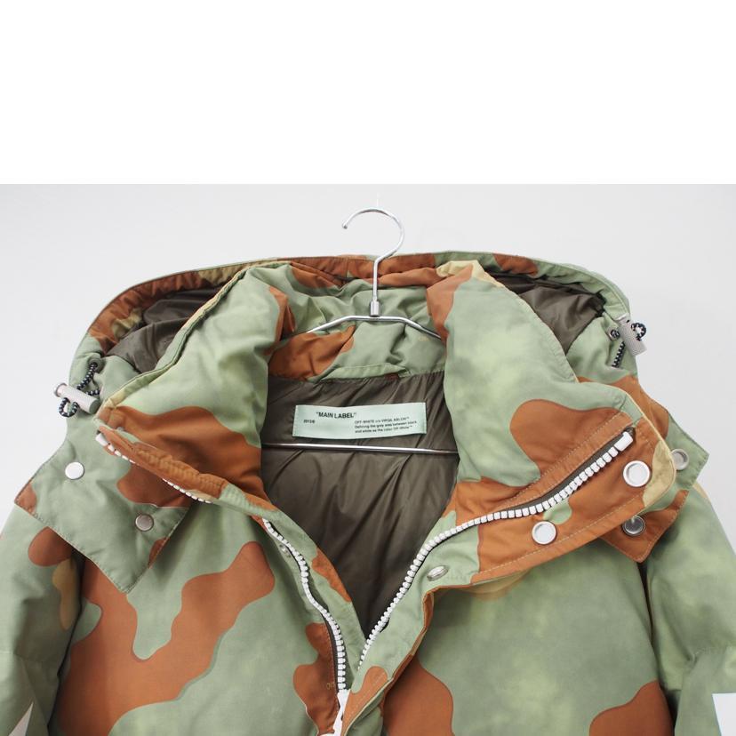お*ん様 off-white ダウン sAn OFF−WHITE オフホワイト/ダウンジャケット カモフラ 迷彩