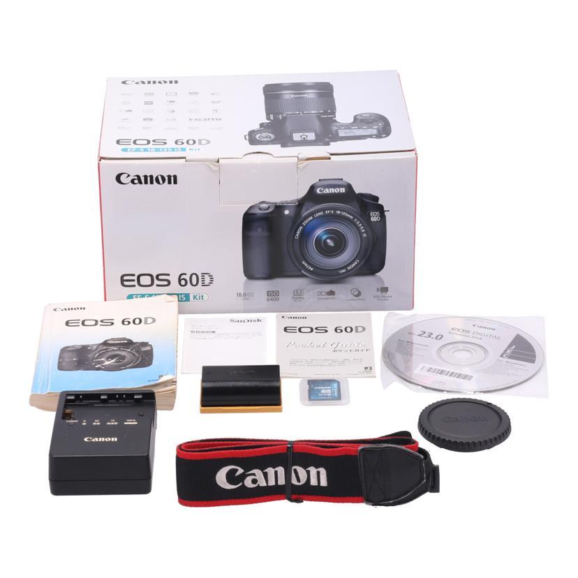 Canon キャノン/デジタル一眼/EOS 60D 18-135mm レンズキット/0610200143/Bランク/78【中古】 キヤノン Canon キャノン/デジタル一眼/EOS 60D 18-135mm レンズ