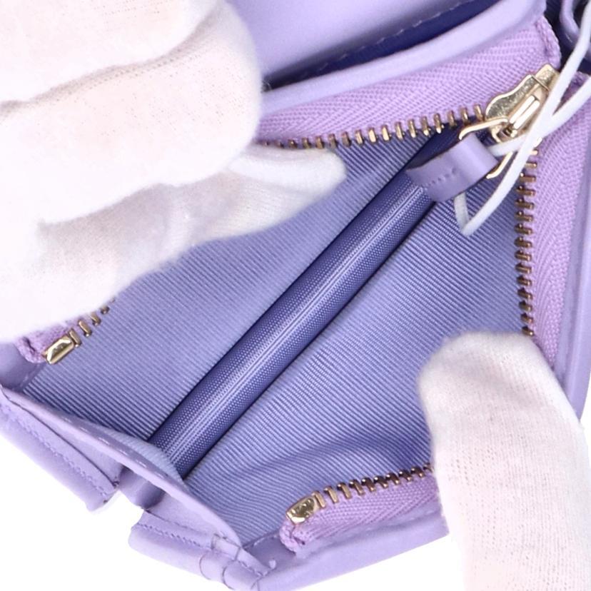 GUCCI グッチ/ダブルGスモールウォレット/ライラック＆ホワイトGGデニム/466492/525***/SAランク/78【中古】 GUCCI（グッチ） グッチ/ダブルGスモールウォレット/ライラック