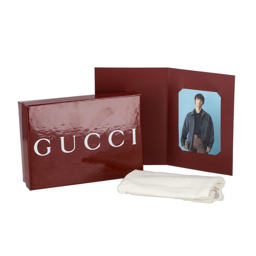 GUCCI グッチ/ダブルGスモールウォレット/ライラック＆ホワイトGGデニム/466492/525***/SAランク/78【中古】 GUCCI（グッチ） グッチ/ダブルGスモールウォレット/ライラック
