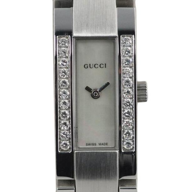 GUCCI グッチ/クォーツ 時計 レディース シェル文字盤 ダイヤ