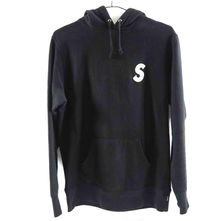 黒 フード付きパーカー Sロゴ Supreme Sロゴ フード付きパーカー