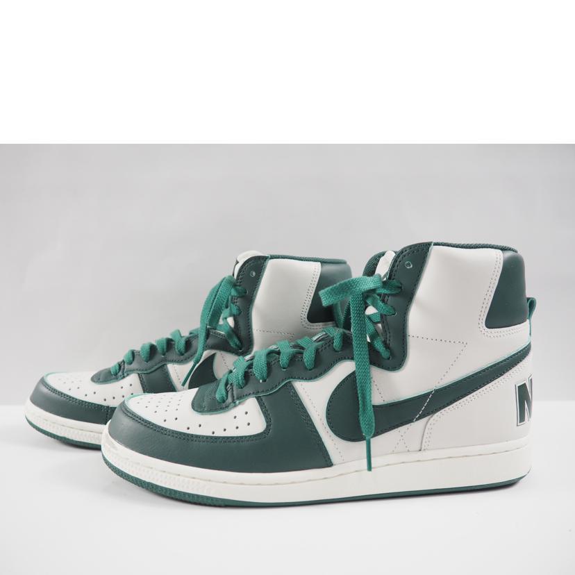 NIKE ナイキ 品番 FD0650-100 NIKE TERMINATOR HIGH シューズ スニーカー 白 緑 サイズUS9=27cm 正規品 / 30569 Nike Terminator High (FD0650-100-SWAN-NOBLE-GREEN)