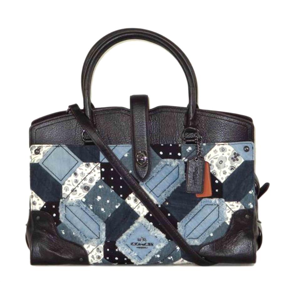 コーチ マーサー サッチェル 30 キャニオン キルト デニム 2WAYバッグ コーチ マーサー サッチェル 30 キャニオン キルト デニム 2WAYバッグ