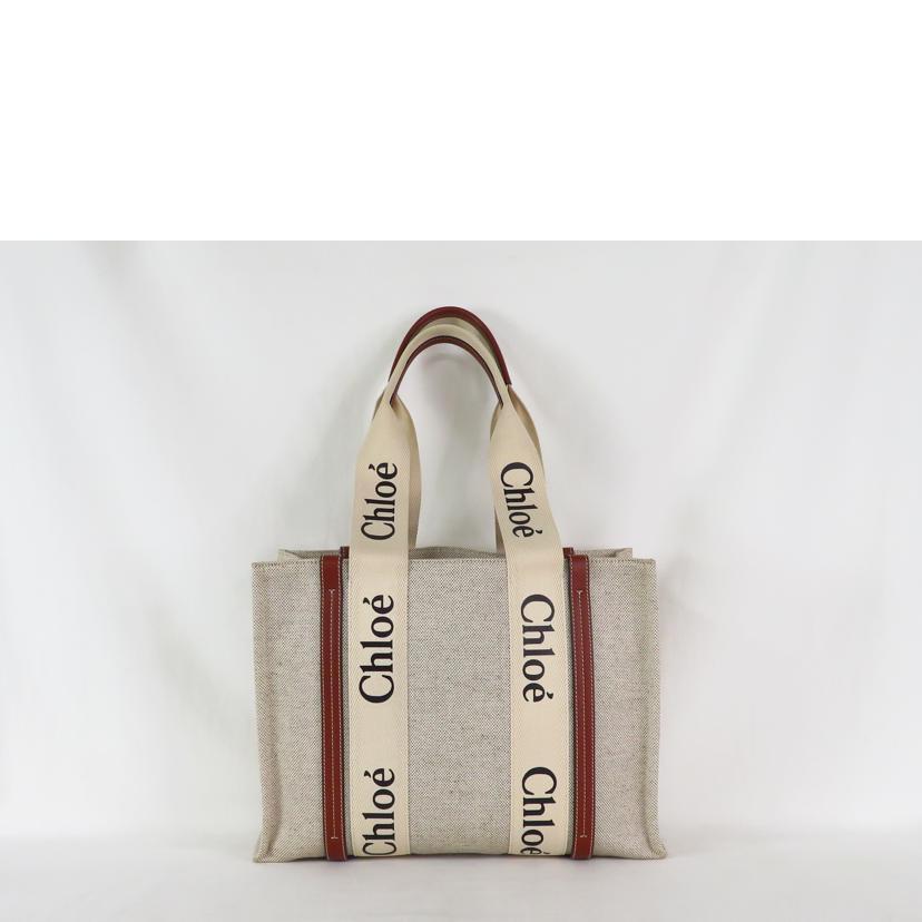 Chloe クロエ/ウッディ キャンバス トートバッグ/04 2175 65/D1Y***/A 