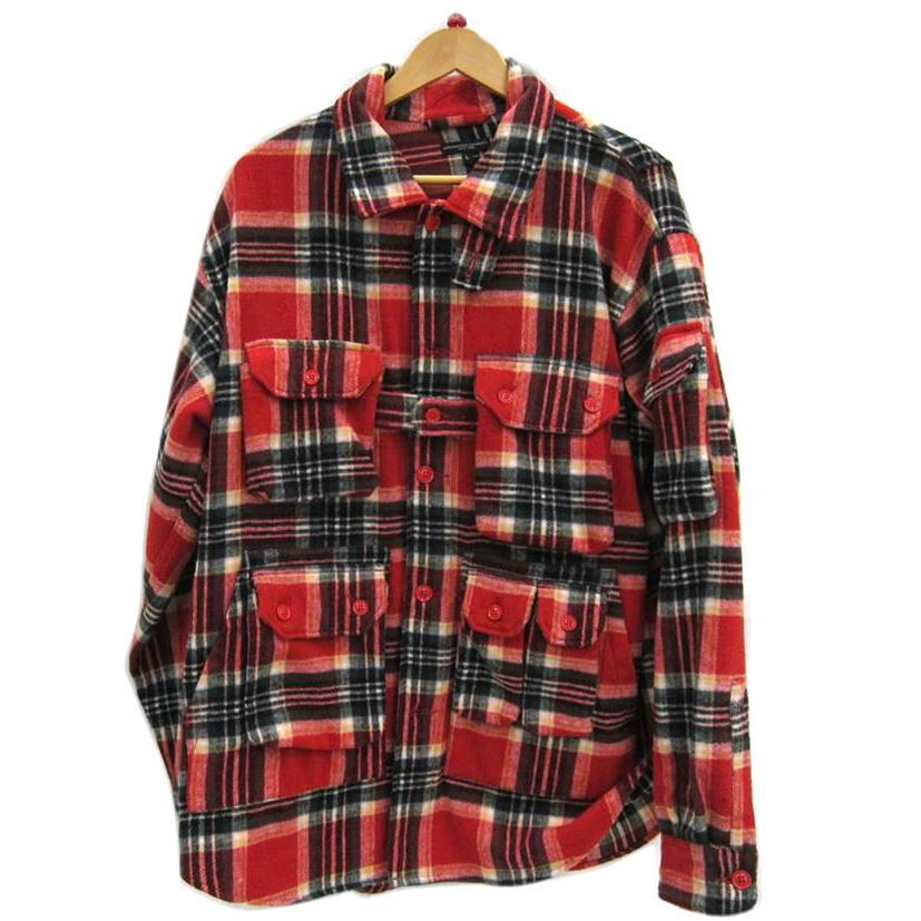 engineered garments チェックシャツコート