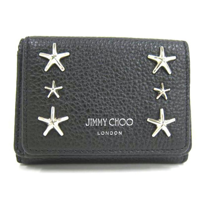JIMMY CHOO ジミーチュウ/3折りミニ財布/美品/財布・小物/Aランク/82  