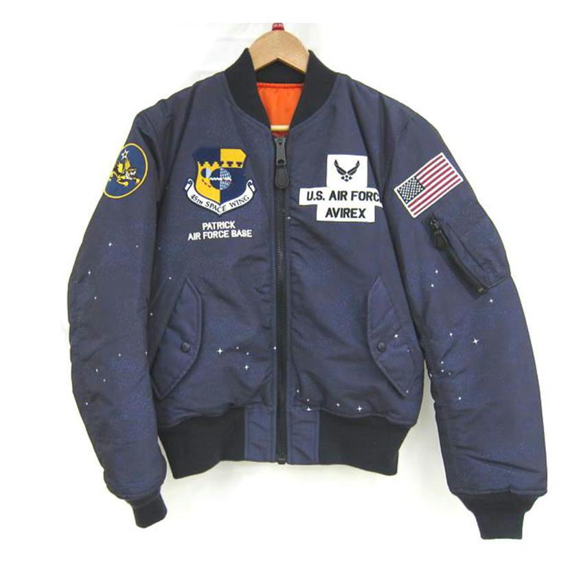 AVIREX / ミリタリージャケット/M/ナイロン/GRY/6182184/SPACE COMMAND Champion AVIREX アビレックス/SPACE COMMANDジャケット/6182184/M