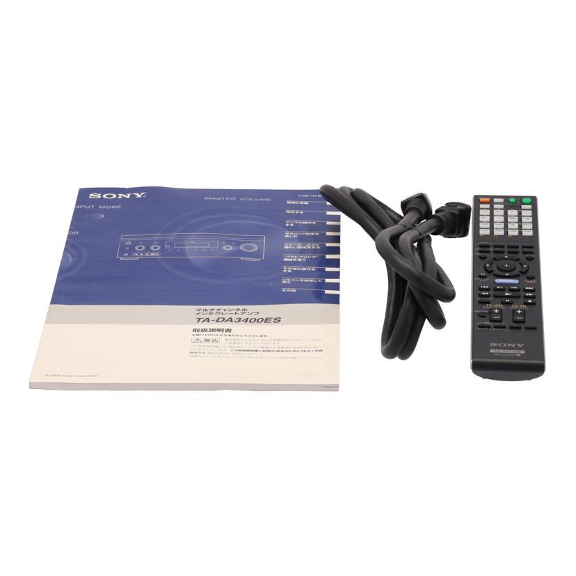 SONY ソニー/AVアンプ/TA-DA3400ES/13341901 2200329/ピュアオーディオ 