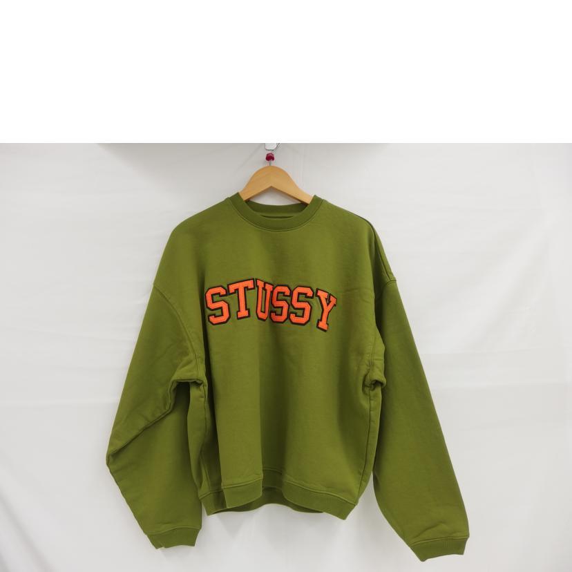 STUSSY / Relaxed Oversized/スウェット/M/コットン/カーキ/118517 STUSSY（ステューシー） ステューシー/RELAXED OVERSIZED CREW