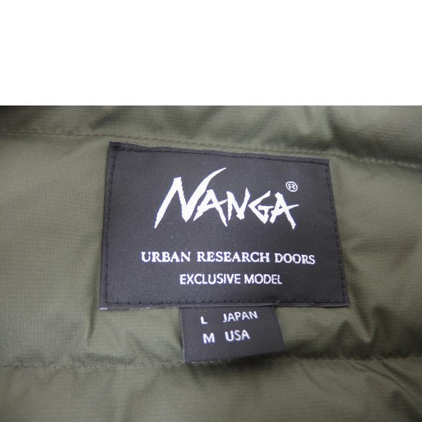 NANGA（ナンガ） ナンガ/ノーカラーダウンジャケット/ナイロン/カーキ