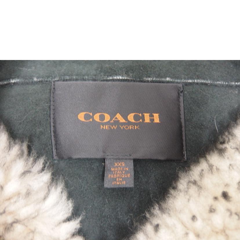 美品 COACH コーチ ポンチョ ムートン ファー ターンロック M アウター 美品 COACH コーチ ポンチョ ムートン ファー ターンロック M アウター