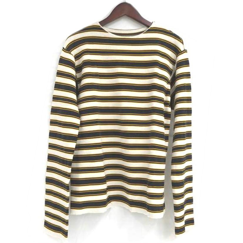 JIL SANDER+ ボーダー カットソー JILSANDER+ジルサンダープラス/ボーダーカットソー/イエロー/46/AB