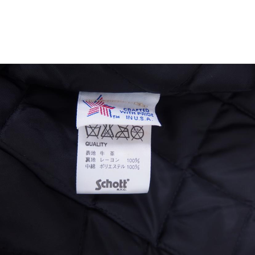 Schott ショット/ライダースジャケット/牛革/AT101/38/メンズアウター/Bランク/82【中古】 Schottショット/ライダースジャケット/牛革/AT101/38/Bランク/82【中古