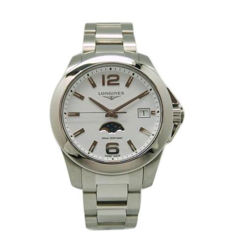LONGINES ロンジン/コンクエスト/ムーンフェーズ/ボーイズクォーツ/L3.381.4/475*****/Aランク/82【中古】 LONGINES（ロンジン） ロンジン/コンクエスト/ムーンフェーズ/ボーイズ