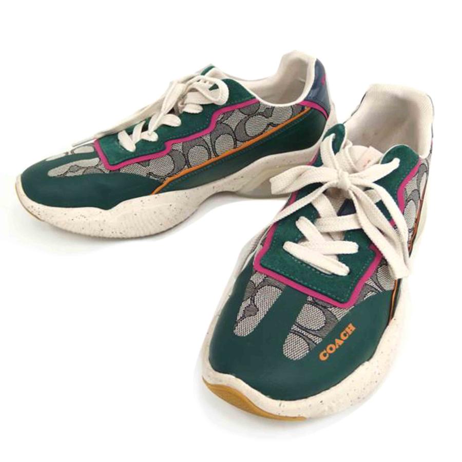 COACH コーチ/COACHシティソールランナー/シグネチャージャガード/CN322/ABランク/82【中古】 COACH（コーチ） コーチ/COACHシティソールランナー/シグネチャー