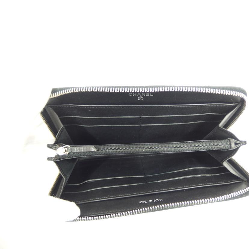 CHANEL シャネル/マトラッセキルティングラウンドウォレット/174*****/Bランク/82【中古】 CHANEL（シャネル） シャネル/マトラッセキルティングラウンド