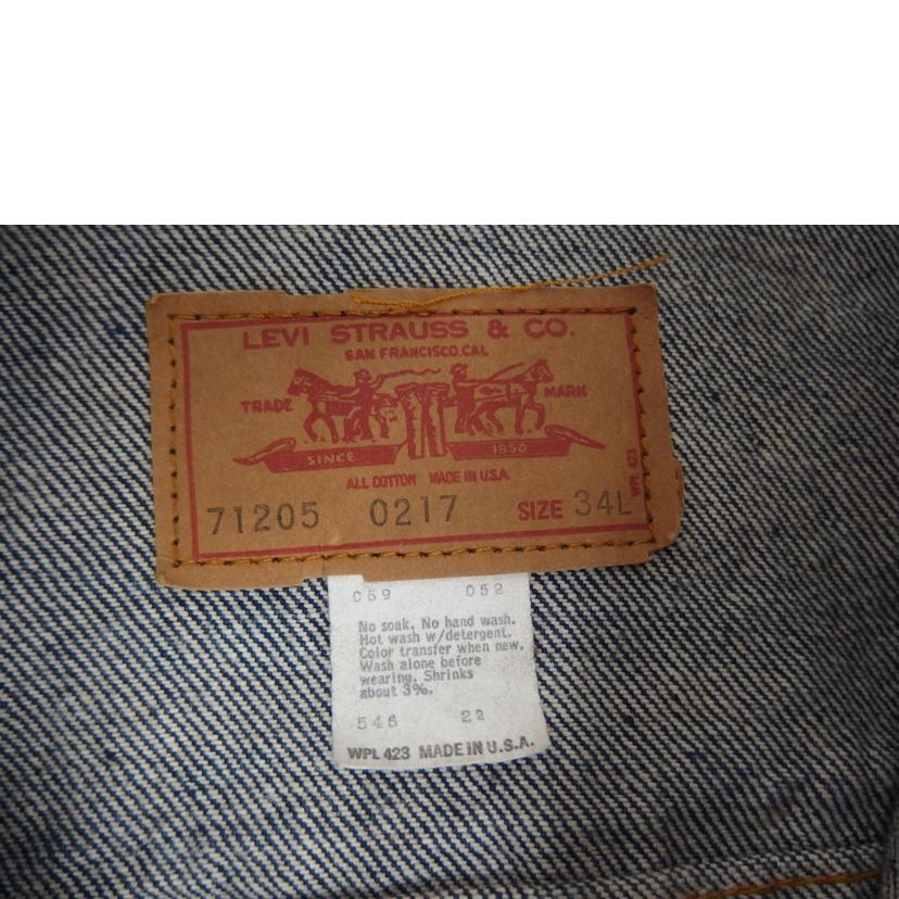 Levis リーバイス/71205/52刻印/ロング丈/71205-0217/サイズ34L/AB
