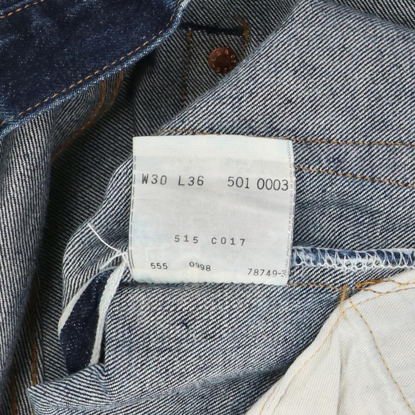 LEVI'S リーバイス/501XX復刻/バレンシア工場/ボタン裏555/w30濃紺/501XX/W30L36/ABランク/82【中古】