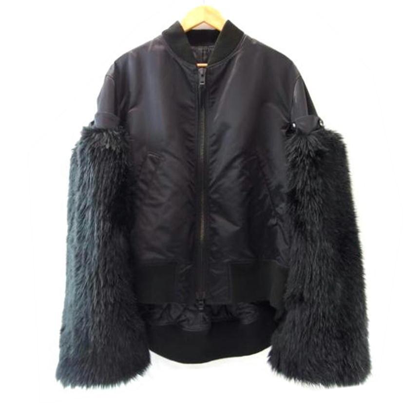Yohji Yamamoto ヨウジヤマモト/ MA-1 ファー取り外し可能 ブラック 