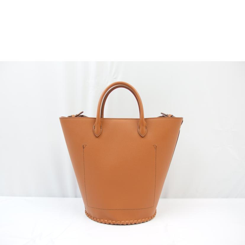 【未使用】TOPKAPI バッグ　ブラウン TOPKAPI トプカピ/レザー2wayトートバッグ ブラウン/バッグ/A