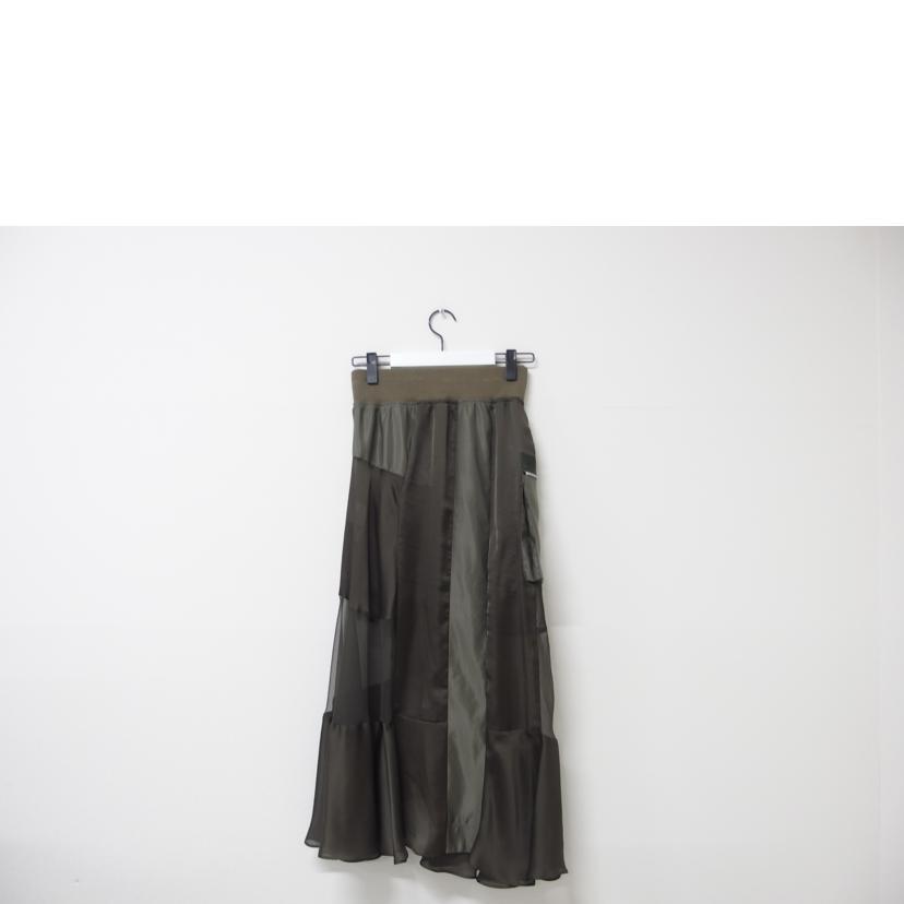 SHIFFON sacai サカイ/パッチワーク ミリタリー シフォン SHIFFON sacai サカイ/パッチワーク ミリタリー シフォン