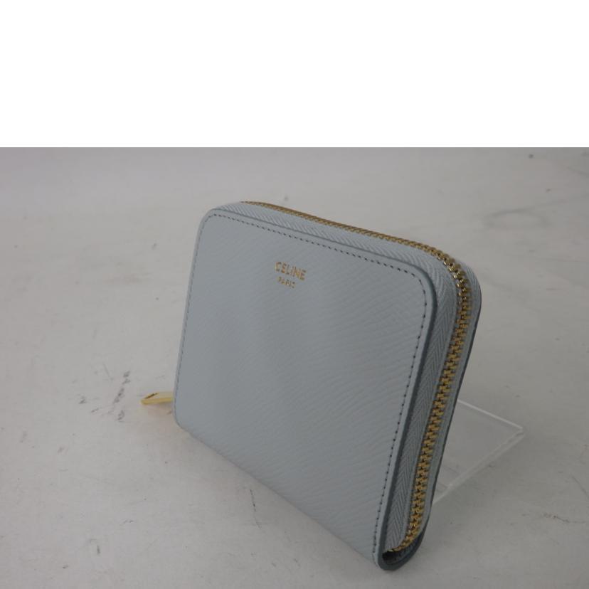CELINE 新品未使用 完売商品 スモールジップウォレット　エッセンシャル br>CELINE セリーヌ/スモールジップウォレット/エッセンシャル/カーフ