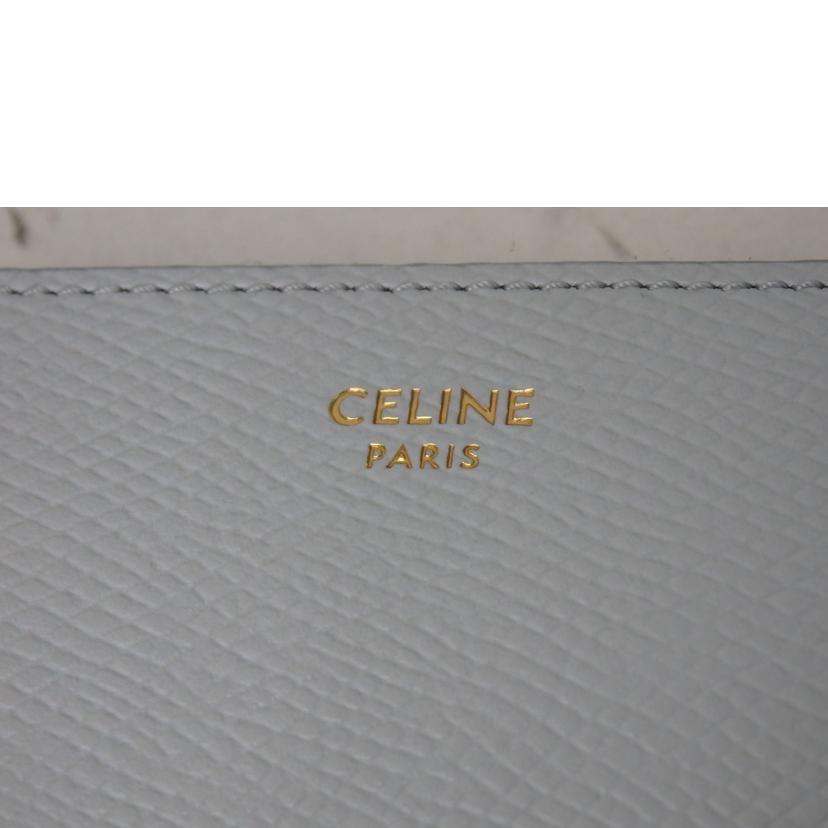 CELINE セリーヌ スモールジップウォレット エッセンシャル カーフ 財布 セリーヌ 二つ折り財布 レディース ブラック スモール ジップ
