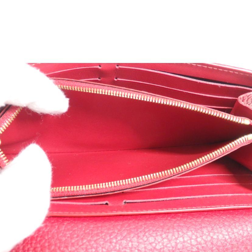 LOUIS VUITTON ルイ・ヴィトン/ポルト・フォイユ・カプシーヌ/トリヨン/スカーレット/M63738/MI4***/Aランク/84【中古】 LOUIS VUITTON（ルイ・ヴィトン） ルイ・ヴィトン/ポルト・フォイユ