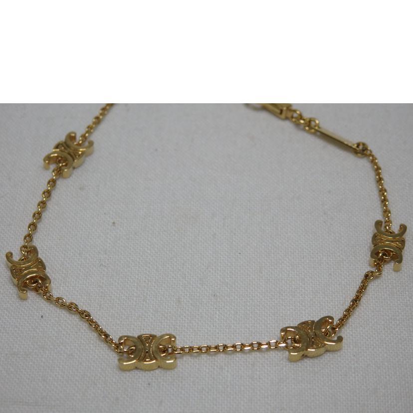 CELINE ミニトリオンフ ブレスレット ゴールド CELINE 〇〇 セリーヌ ミニ トリオンフ ブレスレット ゴールド