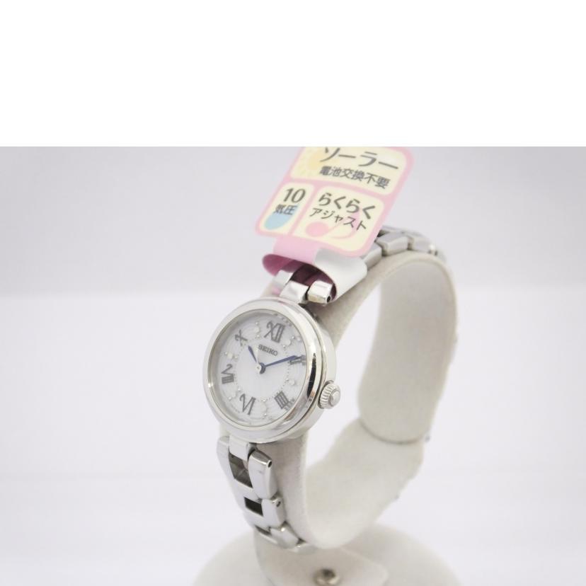 SEIKO ソーラー充電 レディース腕時計 00s V117-0CT0 稼働 SEIKO（セイコー） セイコー/レディースソーラー腕時計/V117-0CT0/610