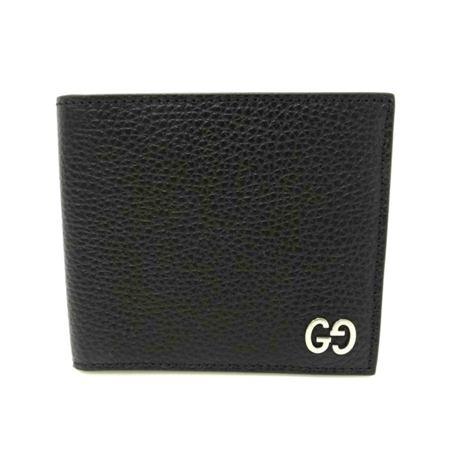 GUCCIグッチ/レザー二ツ折財布/473922・493075/Aランク/88【中古