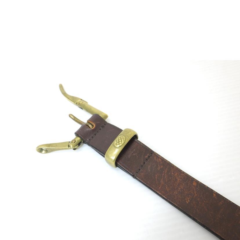 未使用新品　Needles ブラウンレザーベルト Needles（ニードルス） ニードルズ/ブラウンベルト34/85/Bランク/88